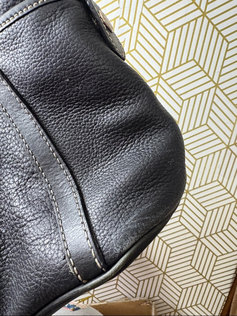 Dooney & Bourke Black Pebbled Leather Shoulder Bag - Picture 13 of 13